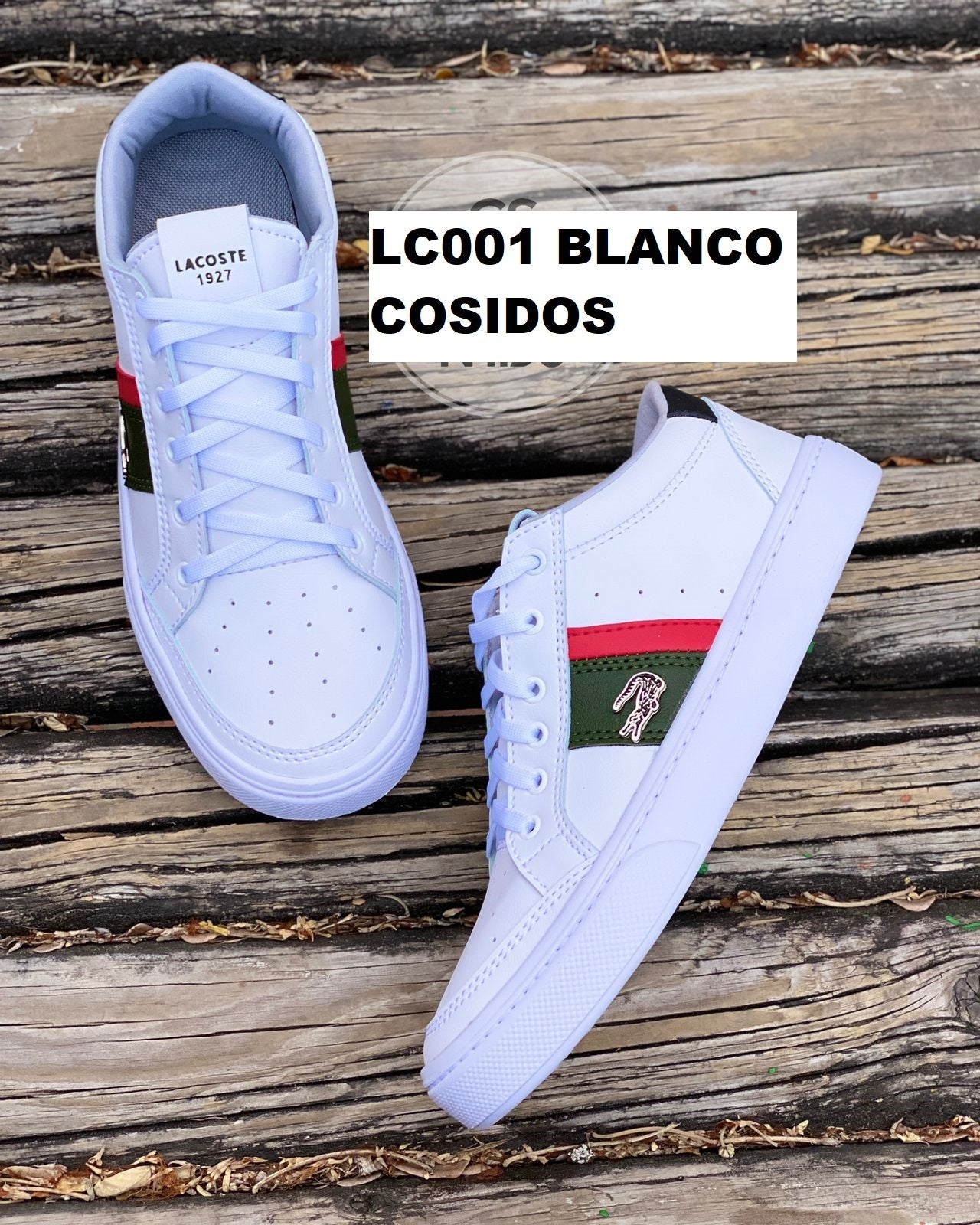 ZAPATO CABALLERO LACOSTE LC001 COSIDOS