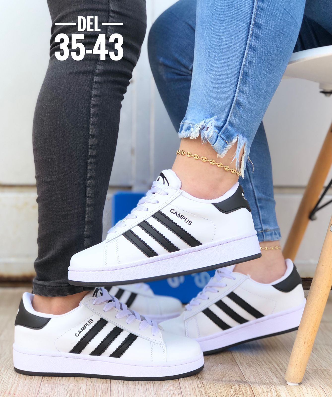 Tenis Adidas Campus Cocidos Unisex PARA HOMBRE Y MUJER