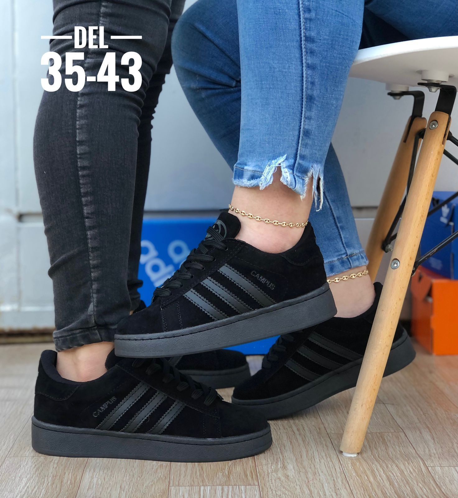 Tenis Adidas Campus Cocidos Unisex PARA HOMBRE Y MUJER