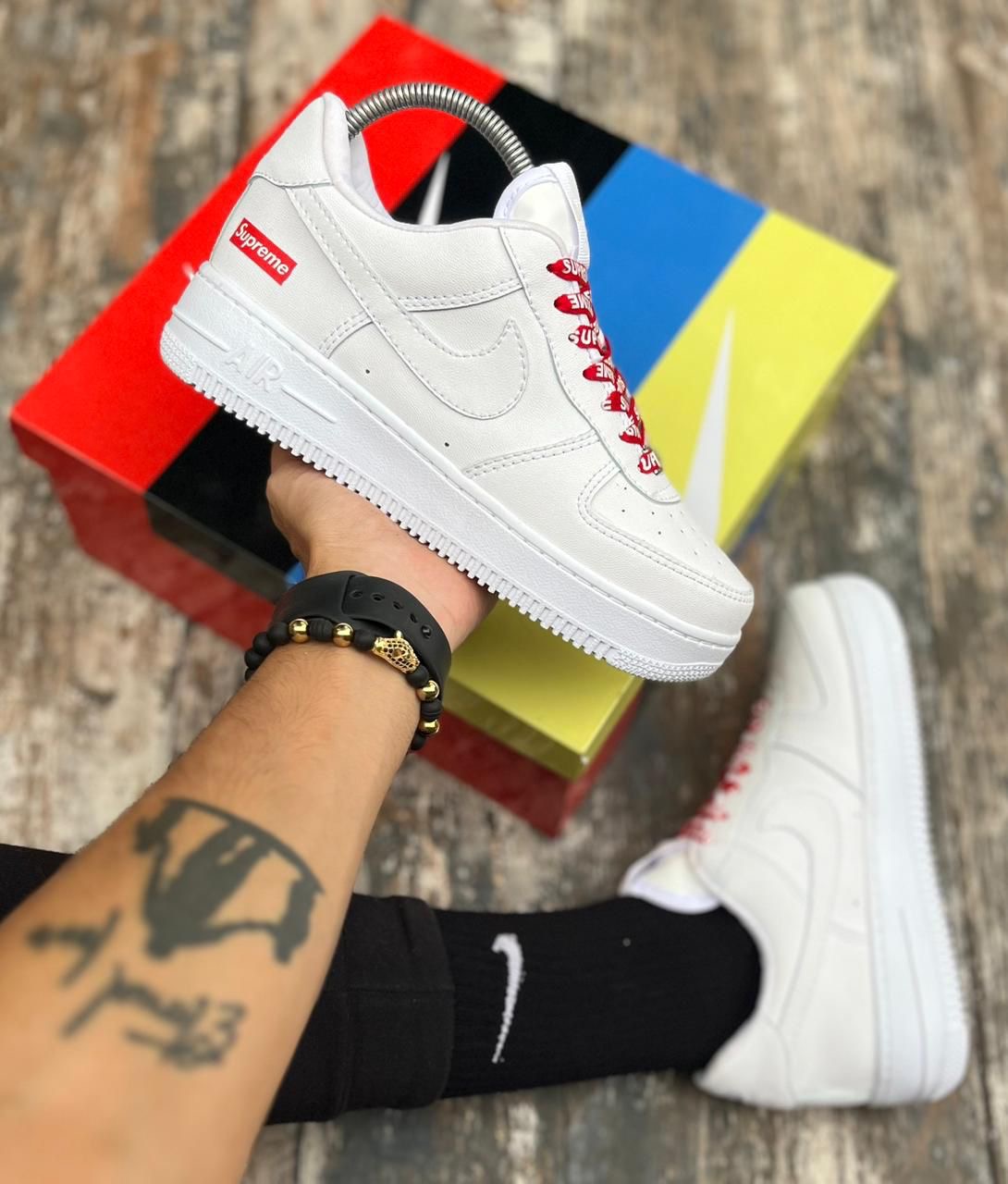 Nike For One Blanco Unisex🔥 LAS MEJORES AA COSIDOS