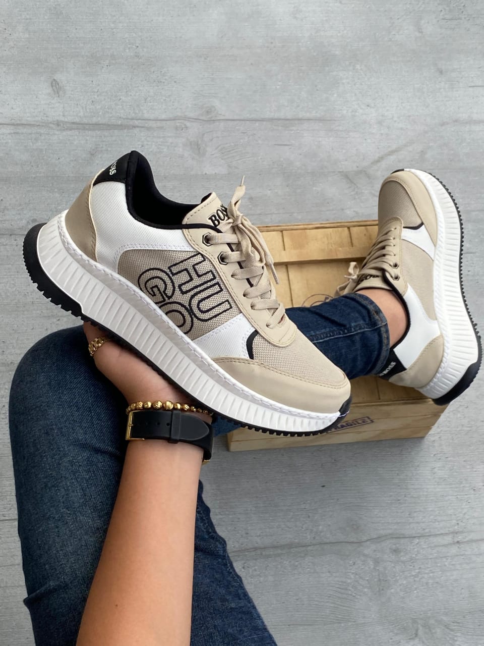 ZAPATO HUGO BOOS DESING COSIDO