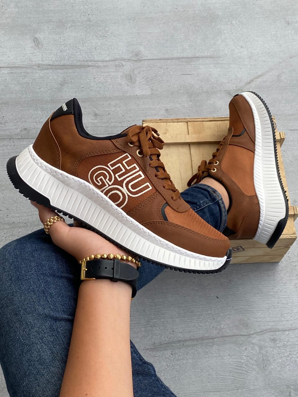 ZAPATO HUGO BOOS DESING COSIDO