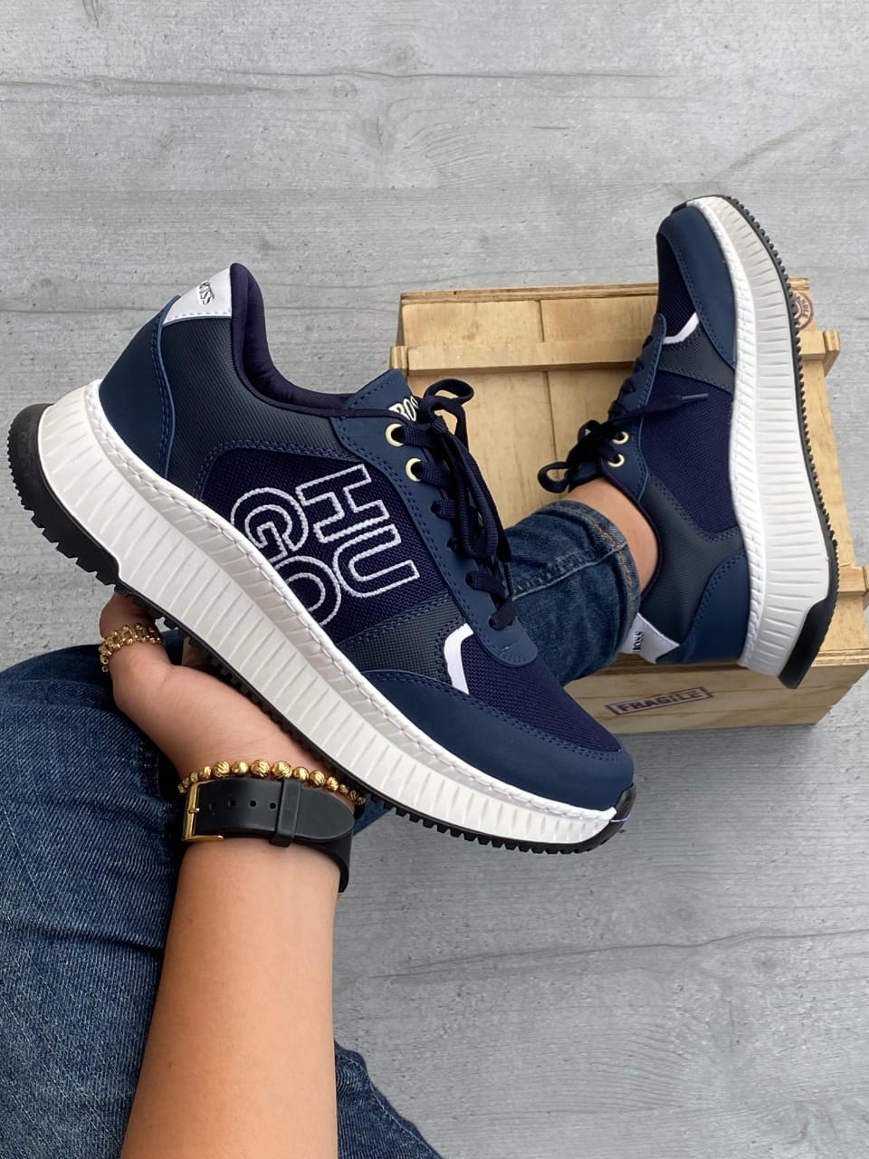 ZAPATO HUGO BOOS DESING COSIDO