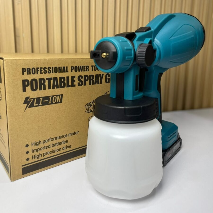Pulverizador   de   pintura   inalámbrico   de   alta   presión   con   2   baterías