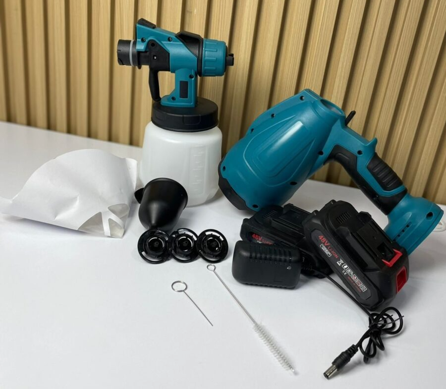 Pulverizador   de   pintura   inalámbrico   de   alta   presión   con   2   baterías