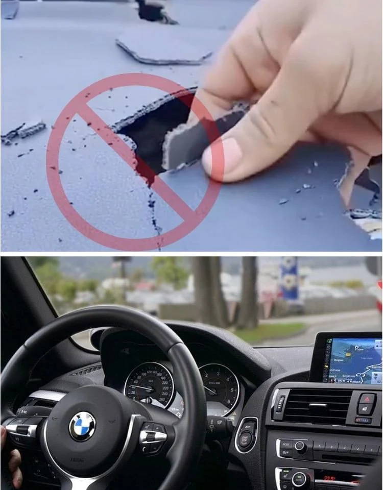 Este parasol para coche con diseño de paraguas se abre y se cierra fácilmente.