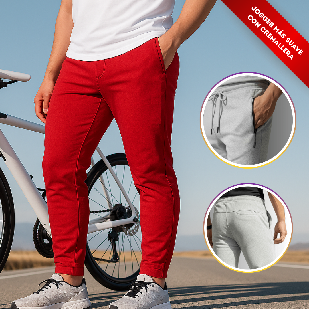 JOGGER HOMBRE ELEGANTE CON CIERRE🔥 SUPER PROMO