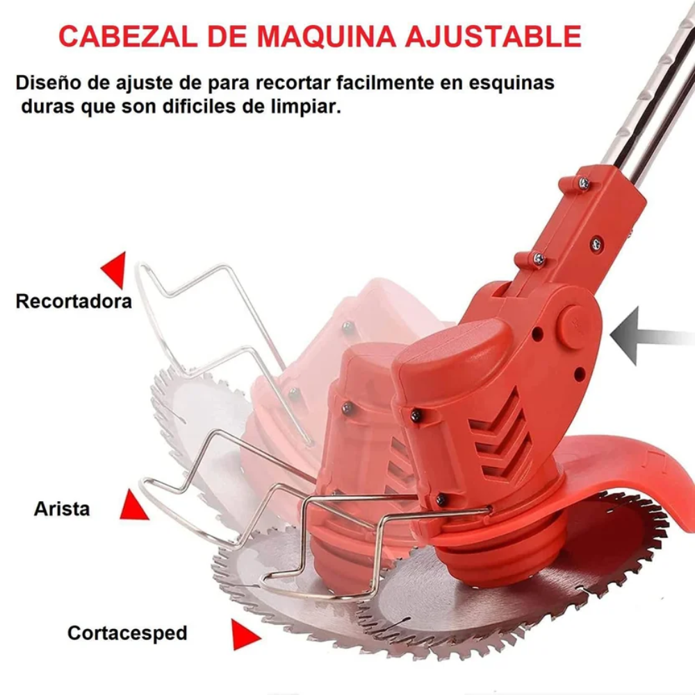 Guadaña Recargable 2xBatería Cesped