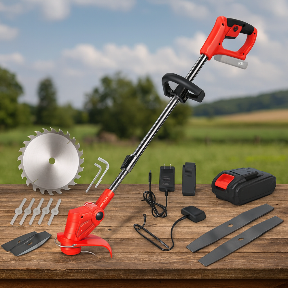 Guadaña Recargable 2xBatería Cesped