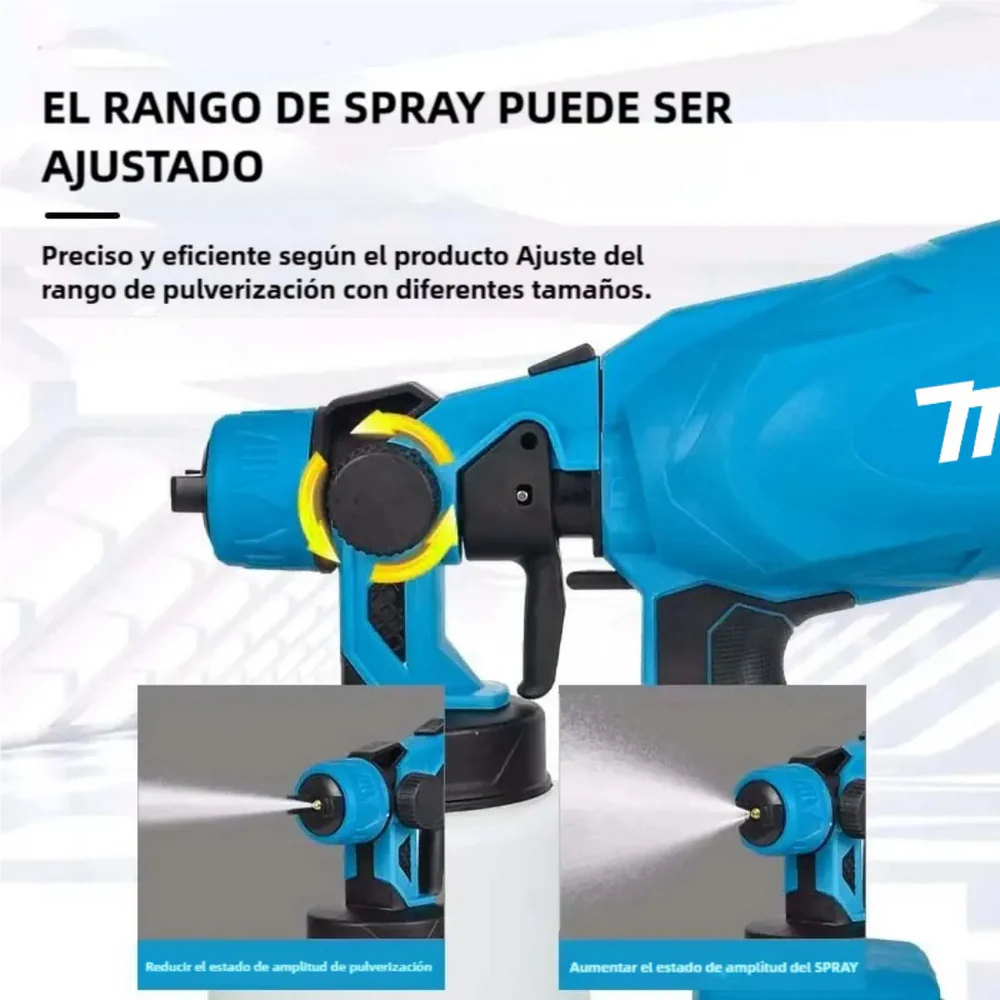 Pulverizador   de   pintura   inalámbrico   de   alta   presión   con   2   baterías