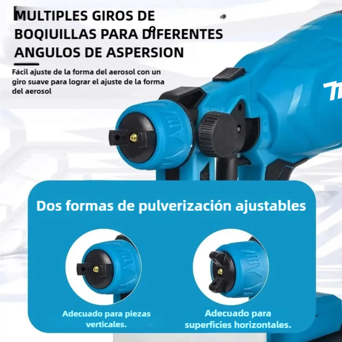 Pulverizador   de   pintura   inalámbrico   de   alta   presión   con   2   baterías